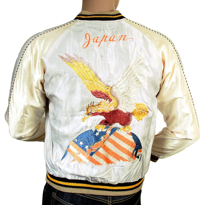 American Eagle Embroidered TT13001 Silver Souvenir Jacket TOYOSC3709 sold by Sugar Cane
