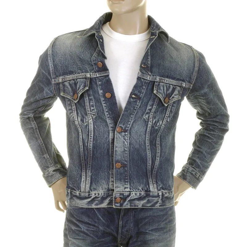 Vintage Lone Star 14oz Hard Light Wash SC11901H Denim Jacket CANE2829 sold by Sugar Cane