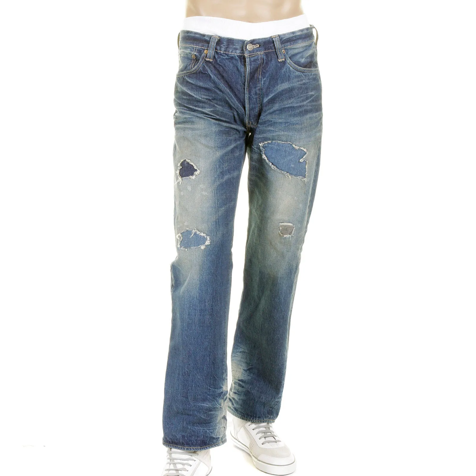 Faded Blue 14oz Lone Star SC40901R Selvedge Denim Jeans CANE2105 sold by Sugar Cane product image thumbnail 3