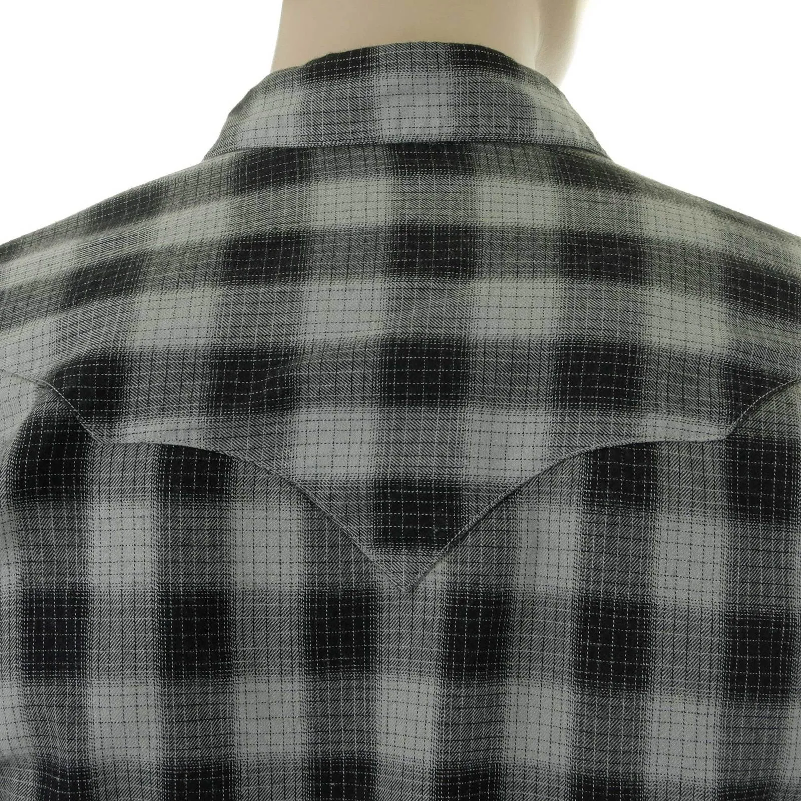 Grey Check SC25371 Western Shirt with Diamond Shaped Buttons CANE2825 sold by Sugar Cane product image thumbnail 2