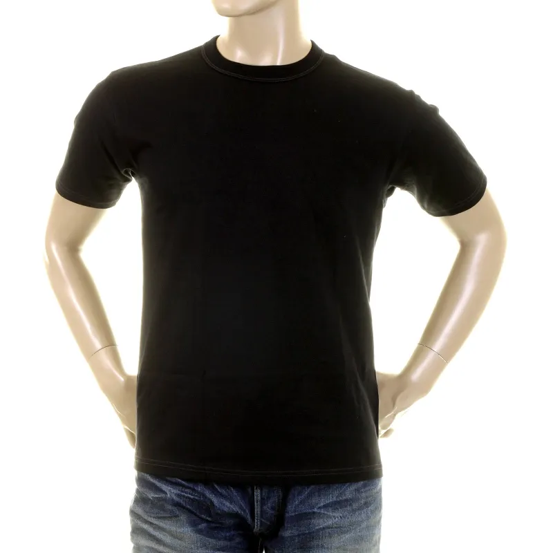 Classic Black Short Sleeve WV73544 Regular Fit Cotton T-Shirt WHIT2828 made by Whitesville