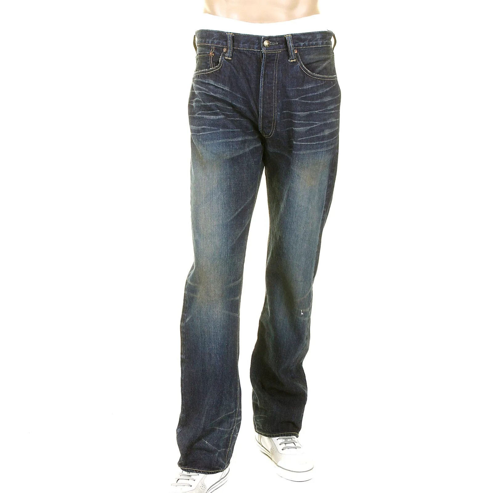 Union Star SC40065H Hard Dark Wash Selvedge Denim Jeans CANE9028 sold by Sugar Cane product image thumbnail 3