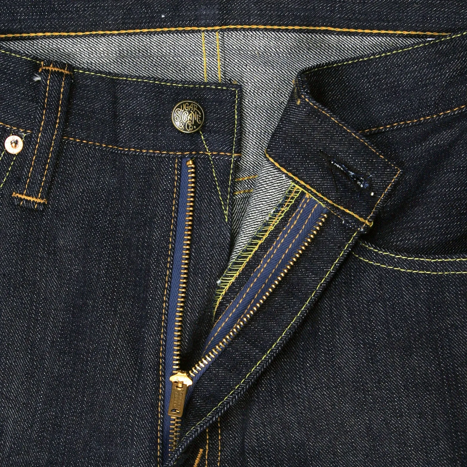 Navy Vintage Cut Non Wash SC40051N Selvedge Denim Jeans CANE0270 sold by Sugar Cane product image thumbnail 2