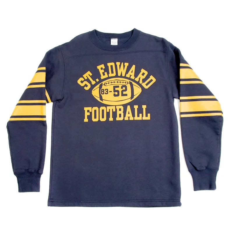 College Football Printed CH64089 Navy Crew Neck Sweatshirt CANE2845 made by Sugar Cane