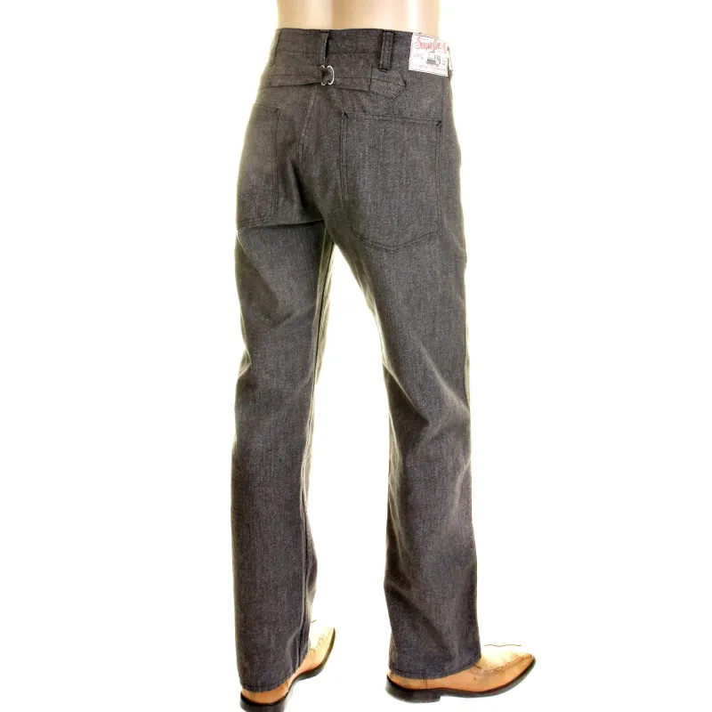 Loose Fit Vintage Cut SC40942 Charcoal Black Workwear Pants CANE0247 made by Sugar Cane