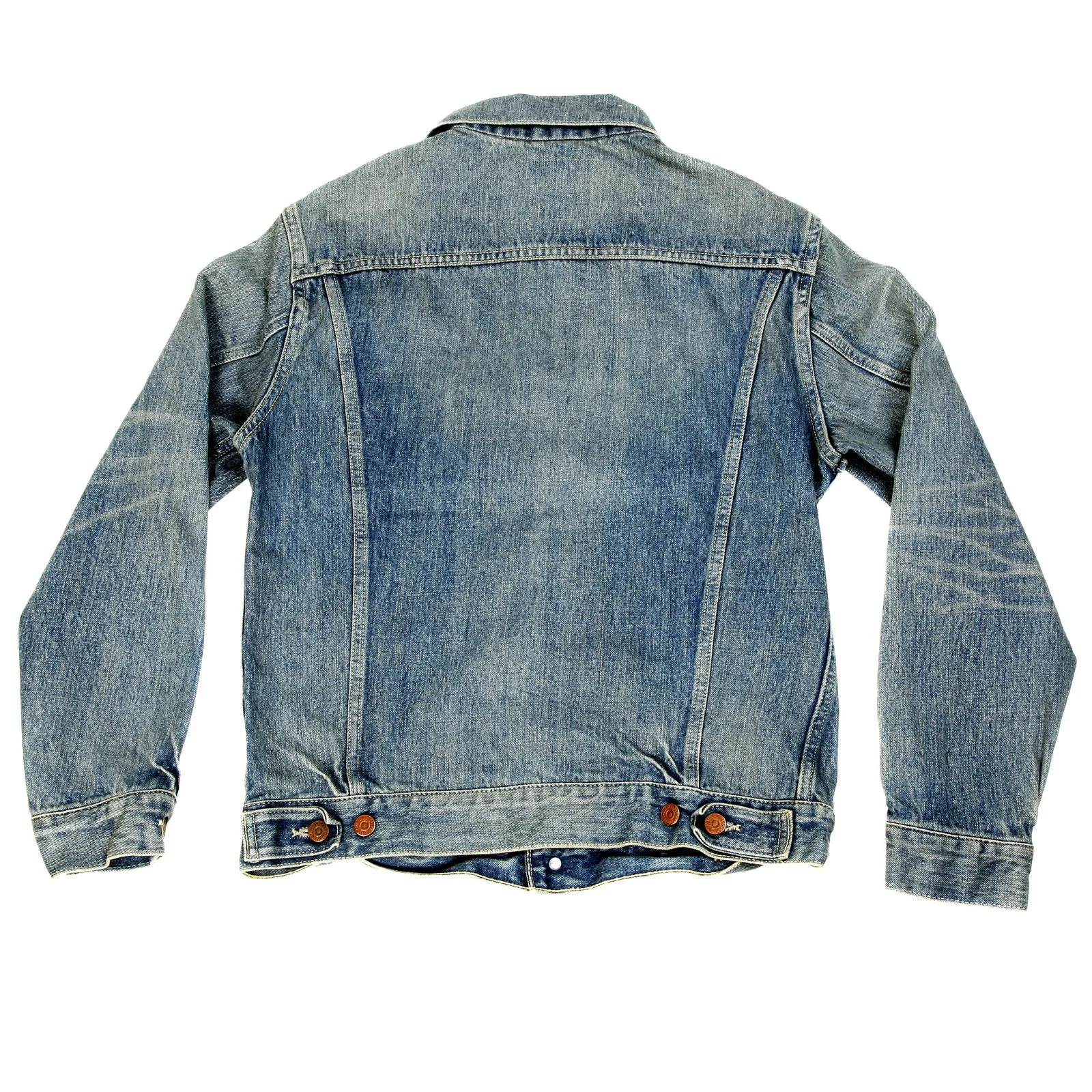 Sugar Cane Mens SC11962H Regular Fit Vintage Cut Hard Wash Western Style Blue Denim Jacket CANE9035 sold by Sugar Cane product image thumbnail 2