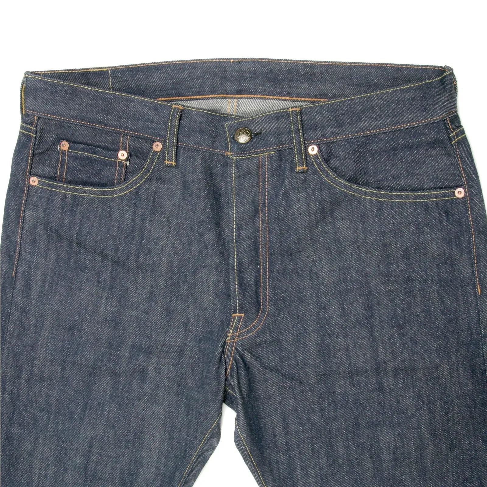 Mens Vintage Cut Okinawa Slim Fit Union Star Non Wash Selvedge Raw Denim Jeans SC40533N sold by Sugar Cane product image thumbnail 2
