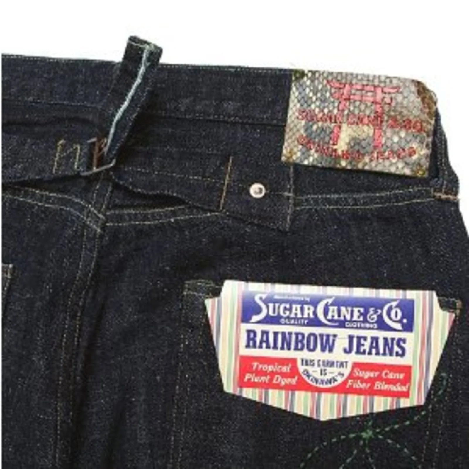 Sugar Cane Jean SC40701A one wash okinawa rainbow denim jean CANE2839 sold by Sugar Cane product image thumbnail 3