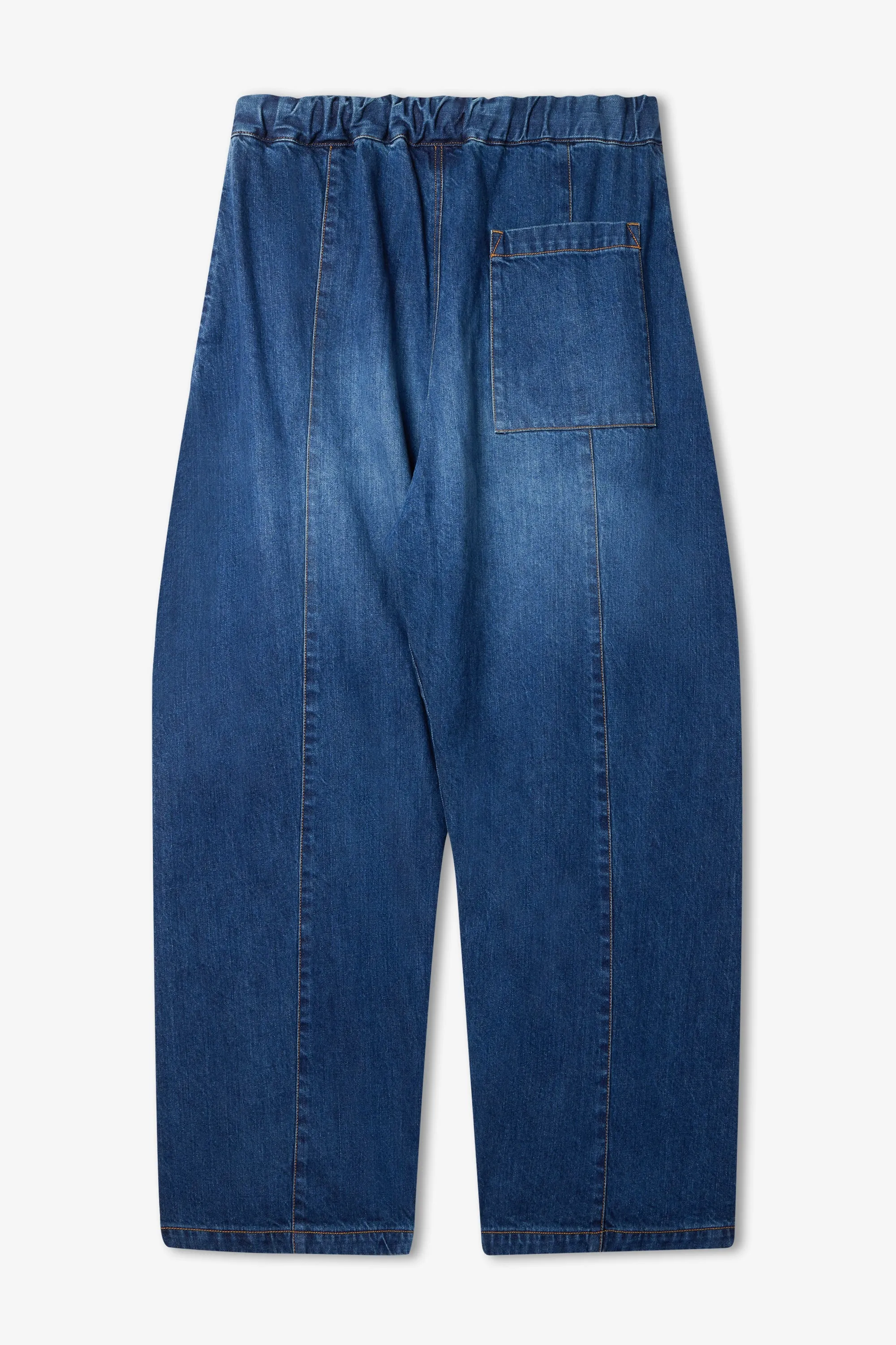 Box Pleat Trouser Denim - Indigo Wash sold by Sage Nation product image thumbnail 2