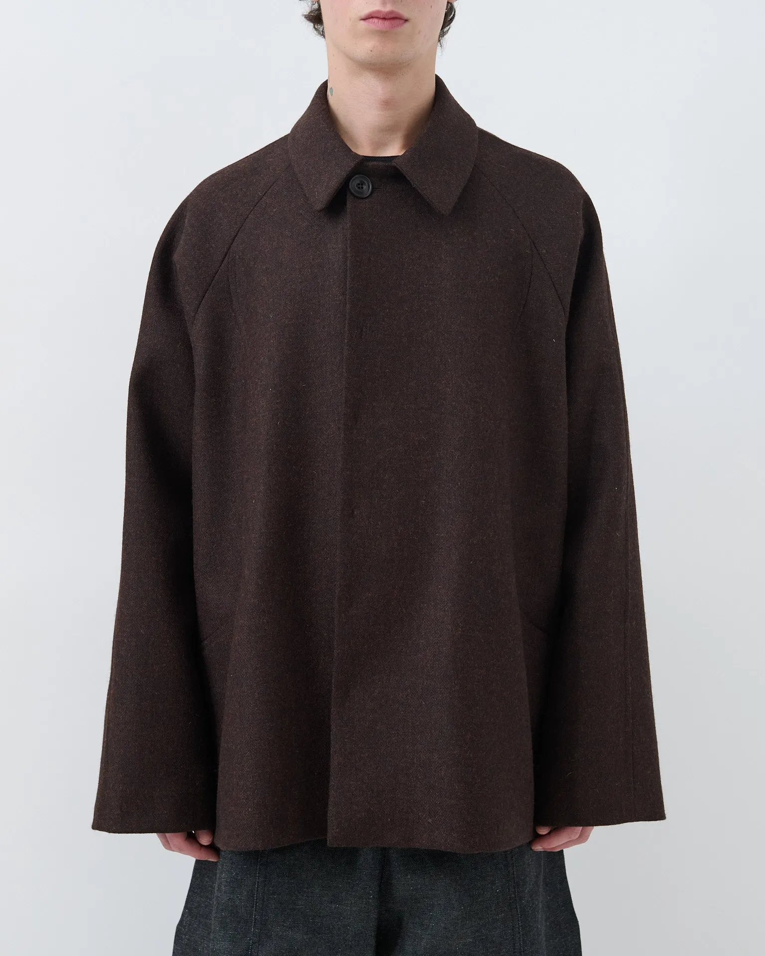 Takeshi Jacket - Mocha Herringbone sold by Sage Nation product image thumbnail 4