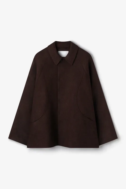 Takeshi Jacket - Mocha Herringbone made by Sage Nation