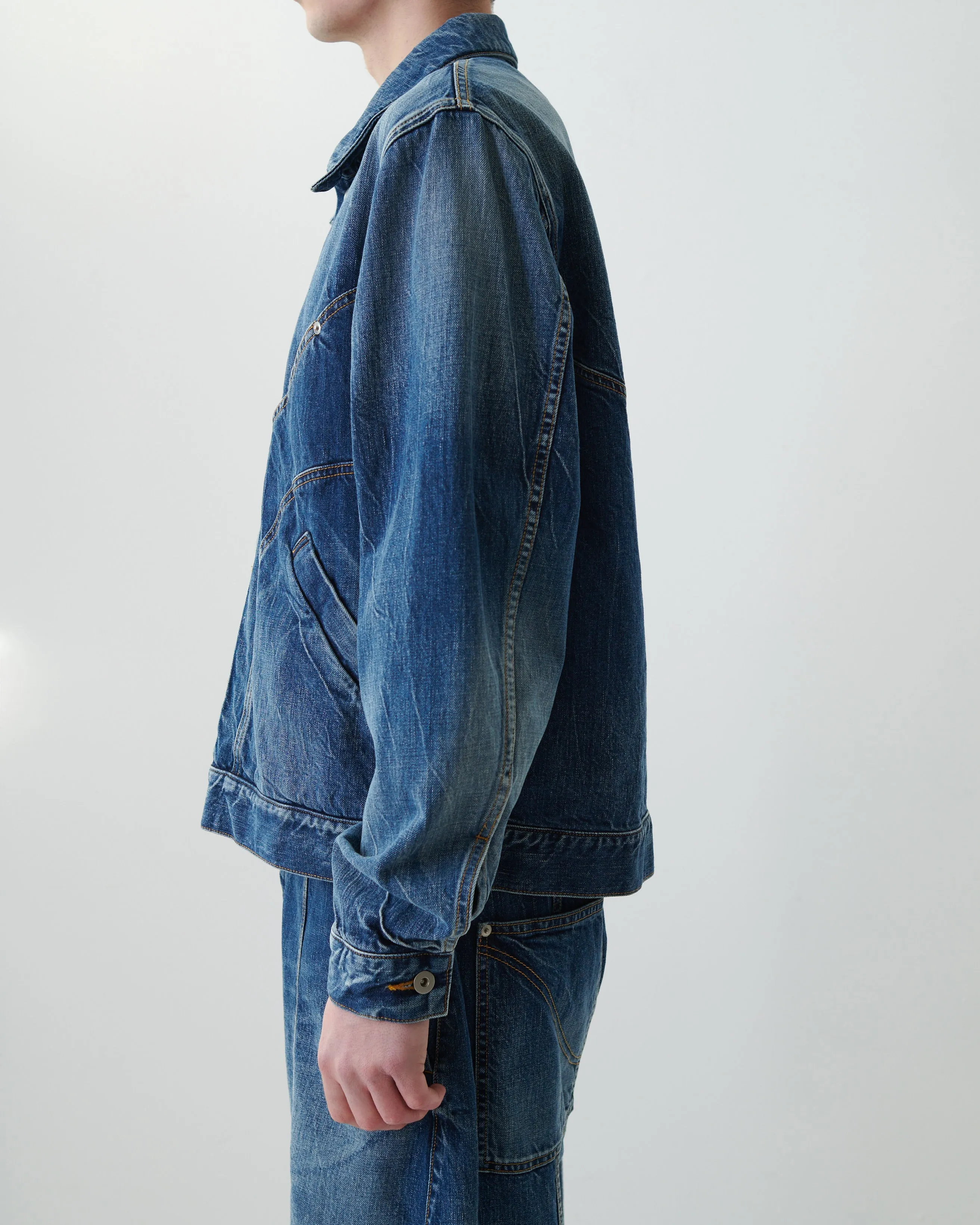 Denim Jiji Jacket - Indigo Wash sold by Sage Nation product image thumbnail 4
