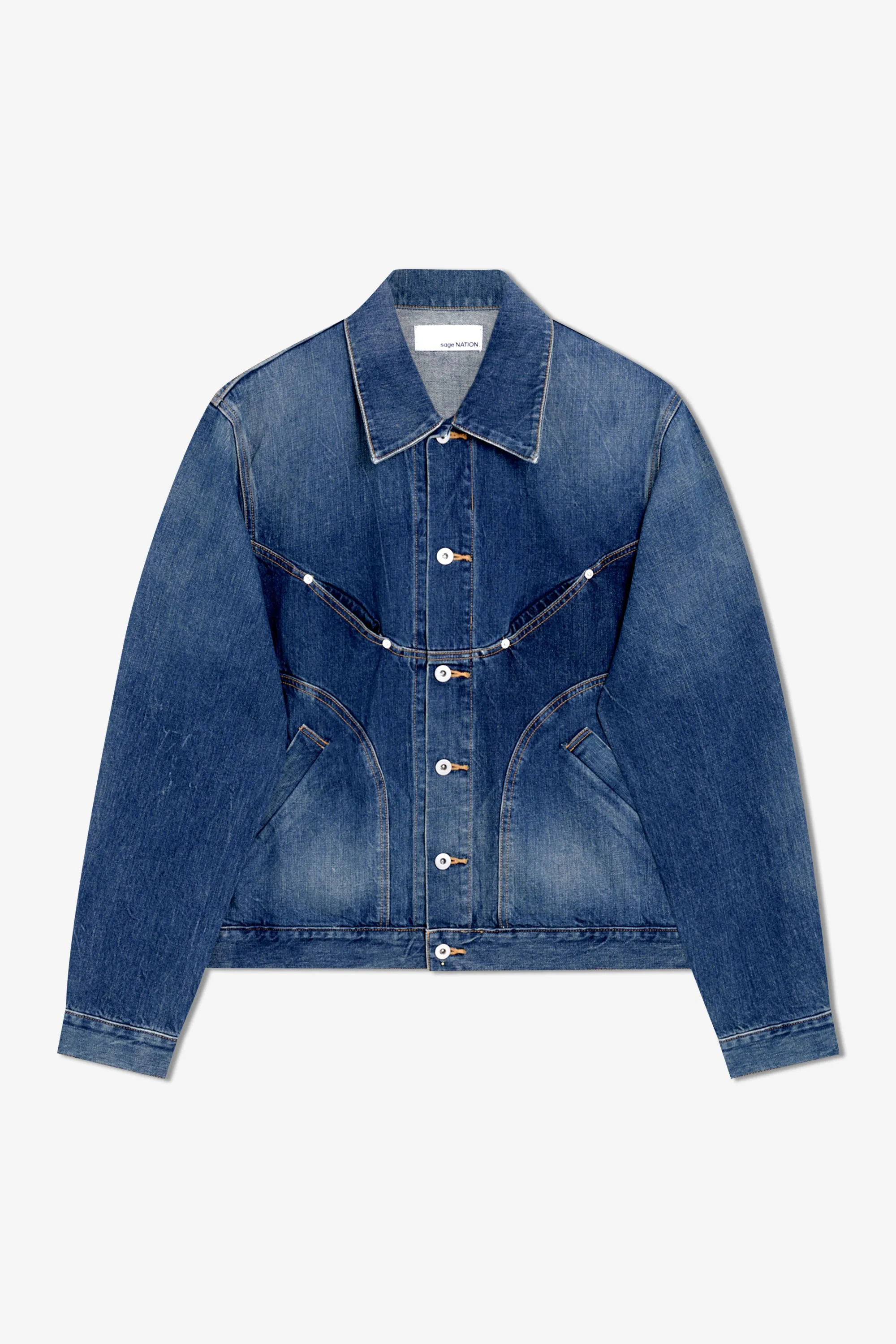 Denim Jiji Jacket - Indigo Wash sold by Sage Nation