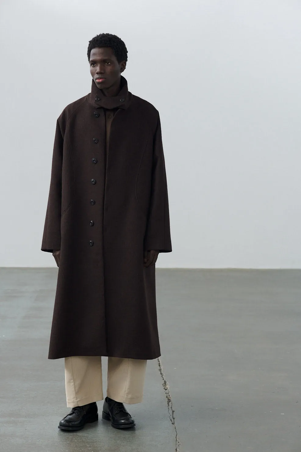 Takeshi Coat - Mocha Herringbone sold by Sage Nation product image thumbnail 5