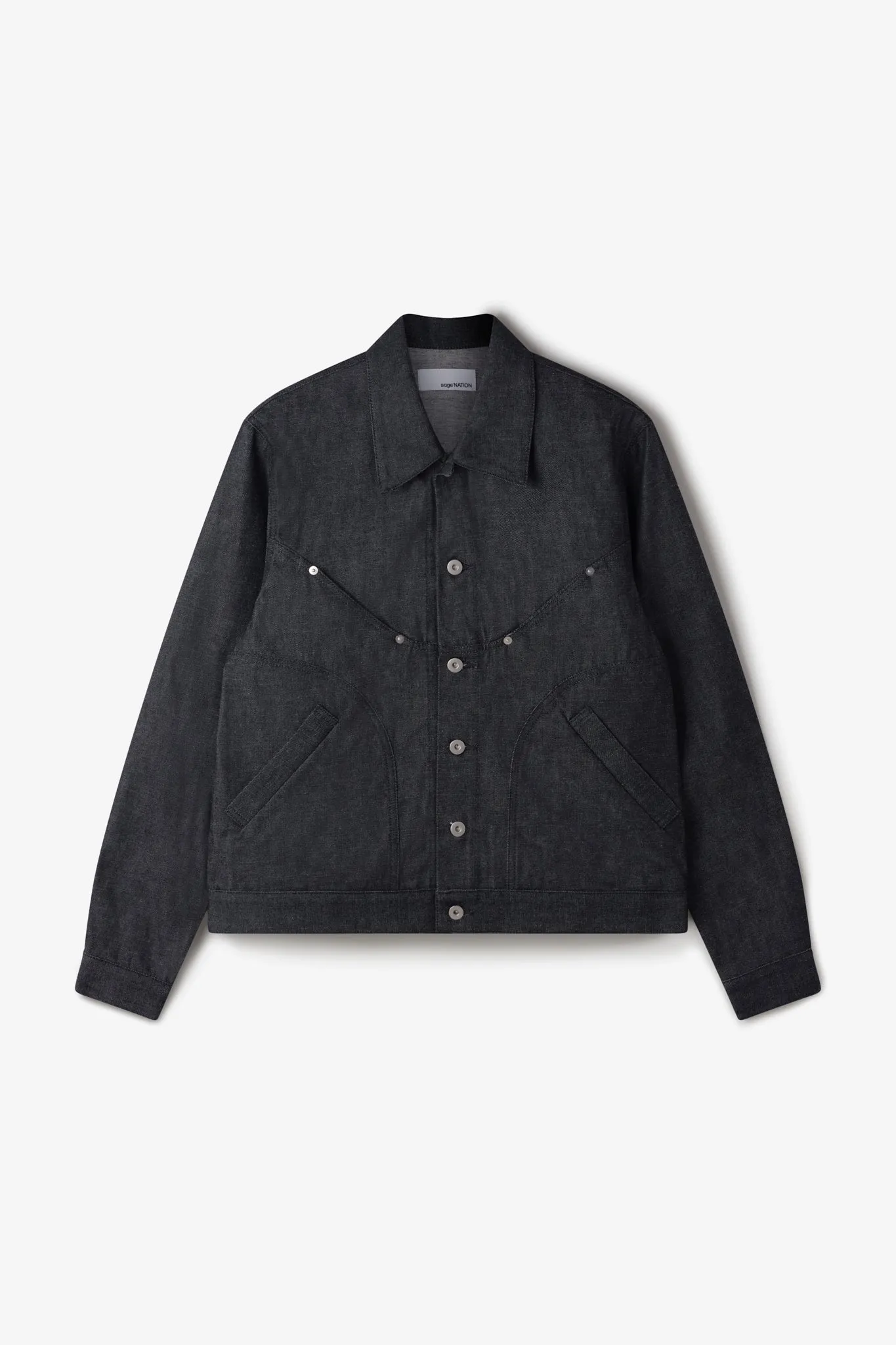 Denim Jiji Jacket - Raw Black sold by Sage Nation