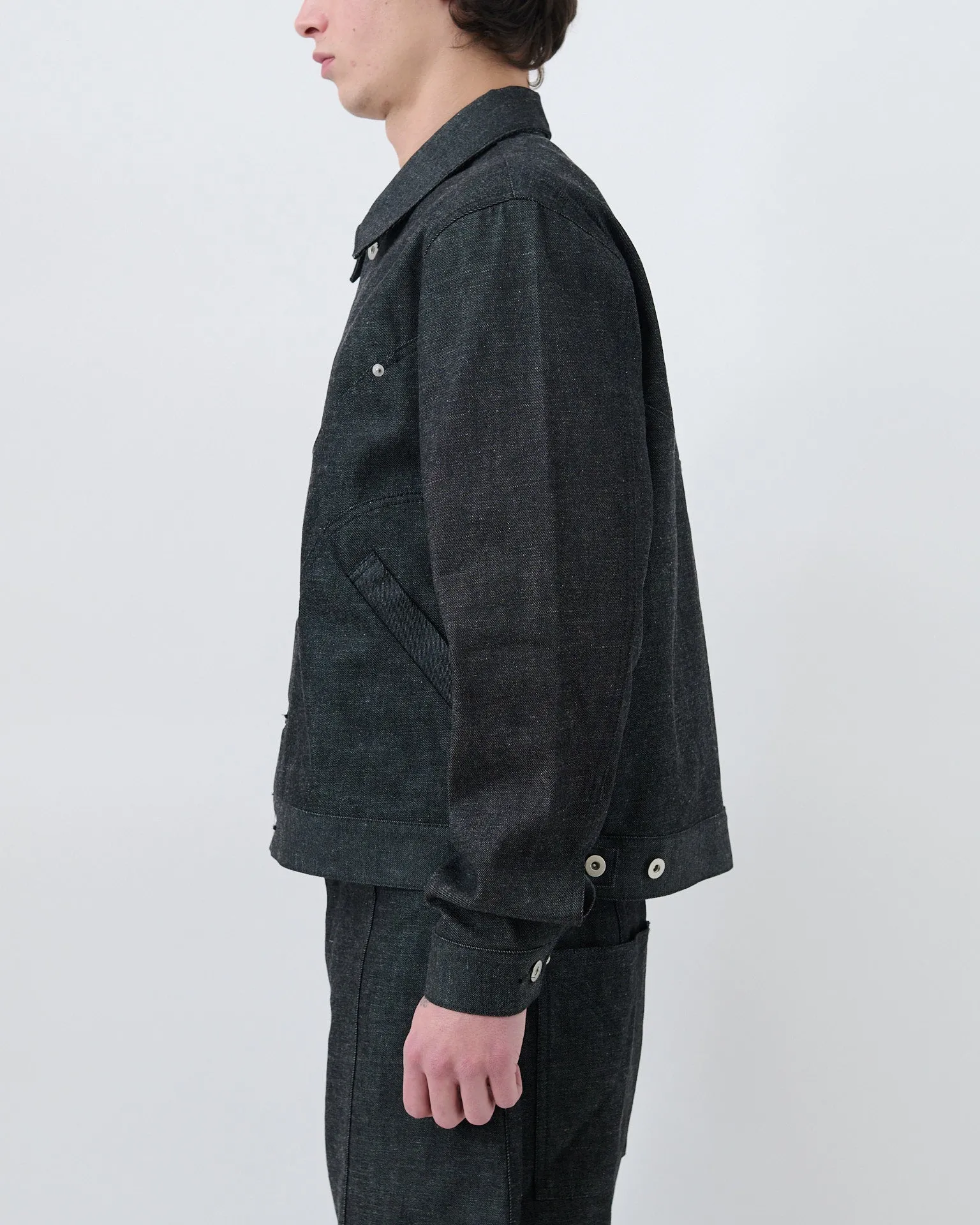 Denim Jiji Jacket - Raw Black sold by Sage Nation product image thumbnail 4