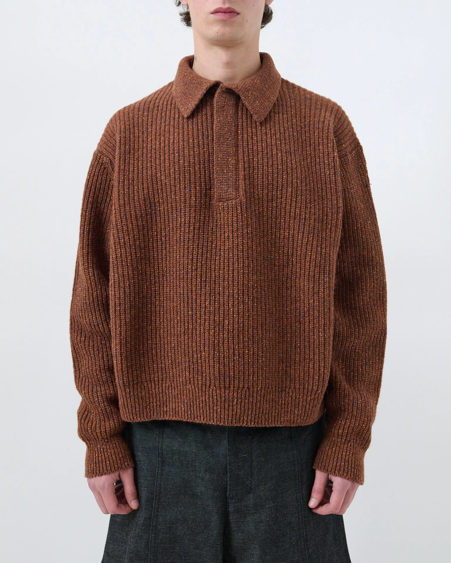 Polo Knit - Speckled Rust sold by Sage Nation product image thumbnail 3