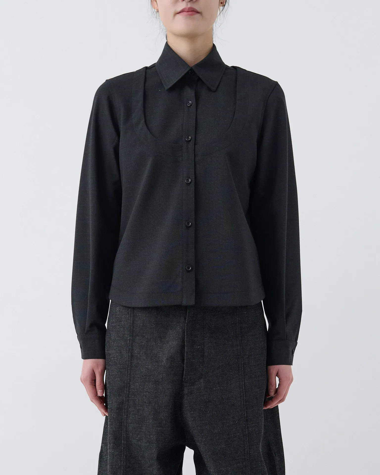 Sakura Shirt - Charcoal sold by Sage Nation product image thumbnail 3