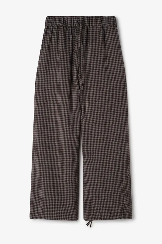 Siesta Trouser - Mint Gingham Check made by Sage Nation