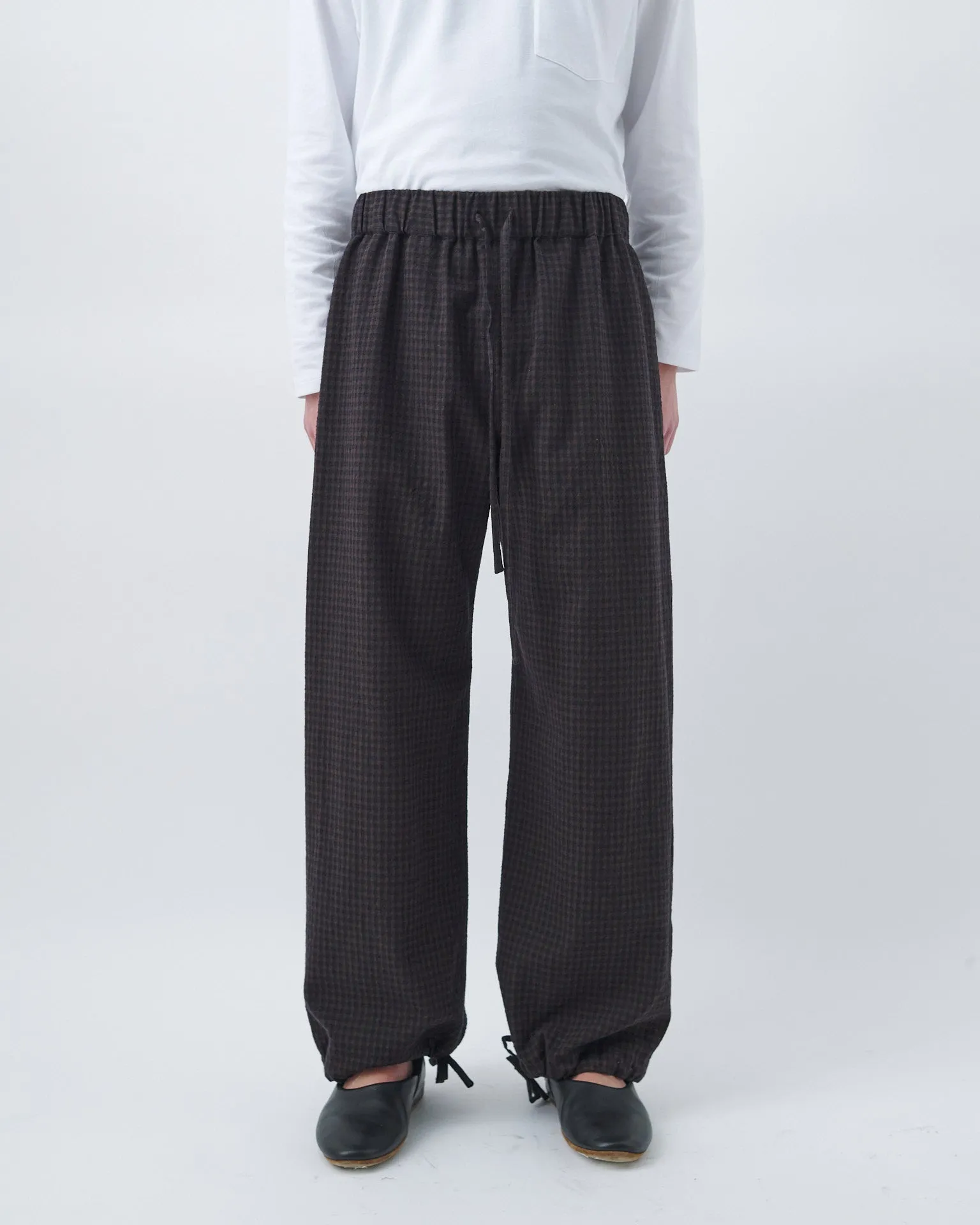 Siesta Trouser - Mocha Gingham Check sold by Sage Nation product image thumbnail 3