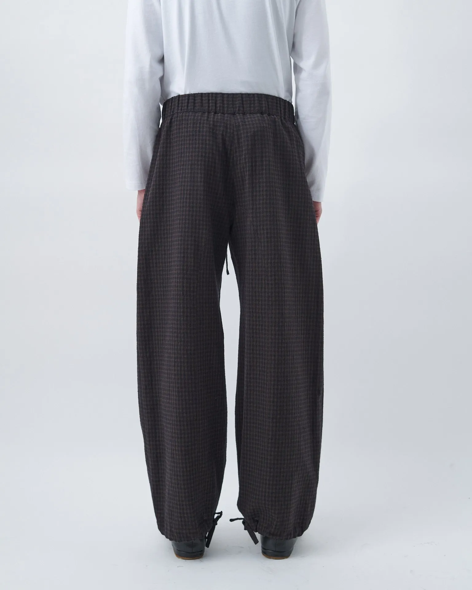 Siesta Trouser - Mocha Gingham Check sold by Sage Nation product image thumbnail 5