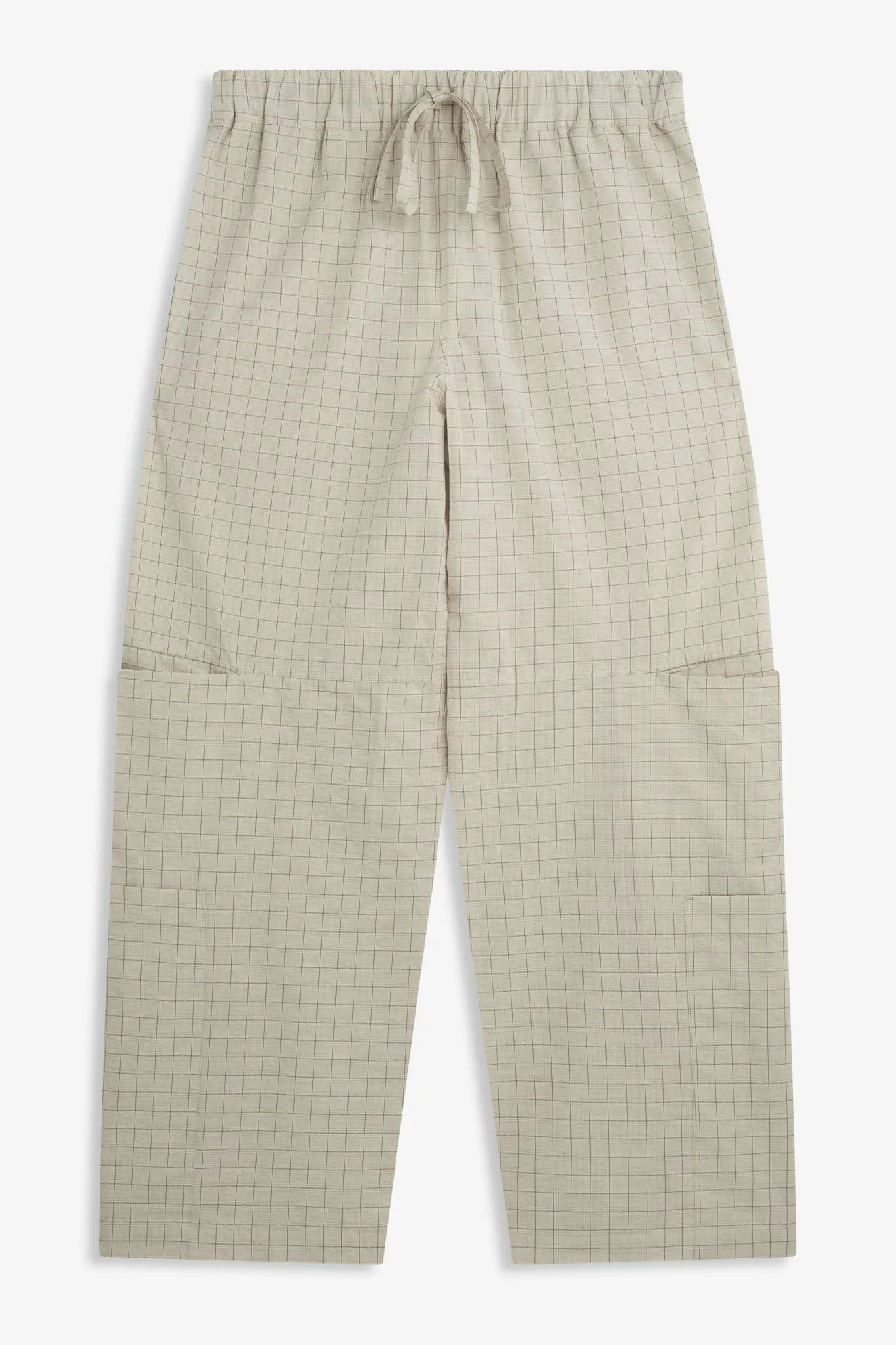 Parachute Trouser - Parchment Check sold by Sage Nation