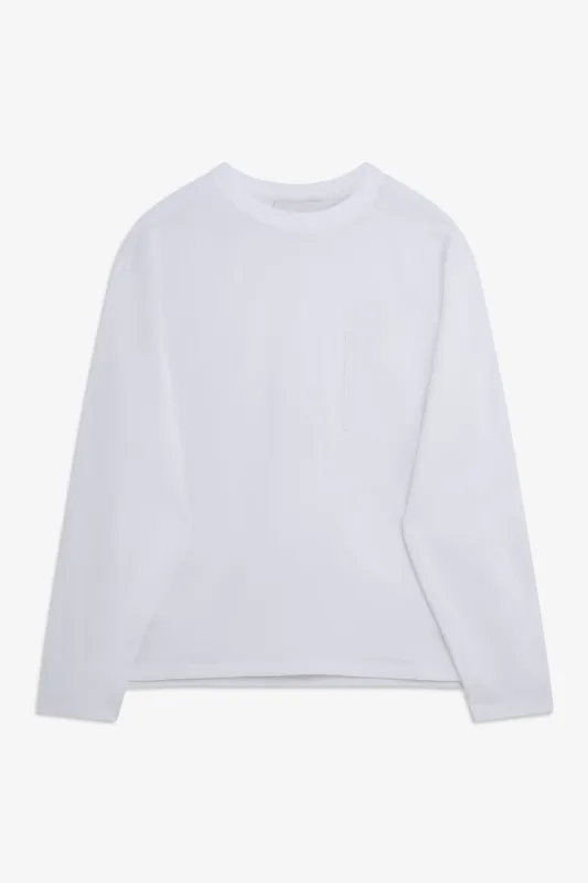 Long Sleeve Lock Tee - White sold by Sage Nation