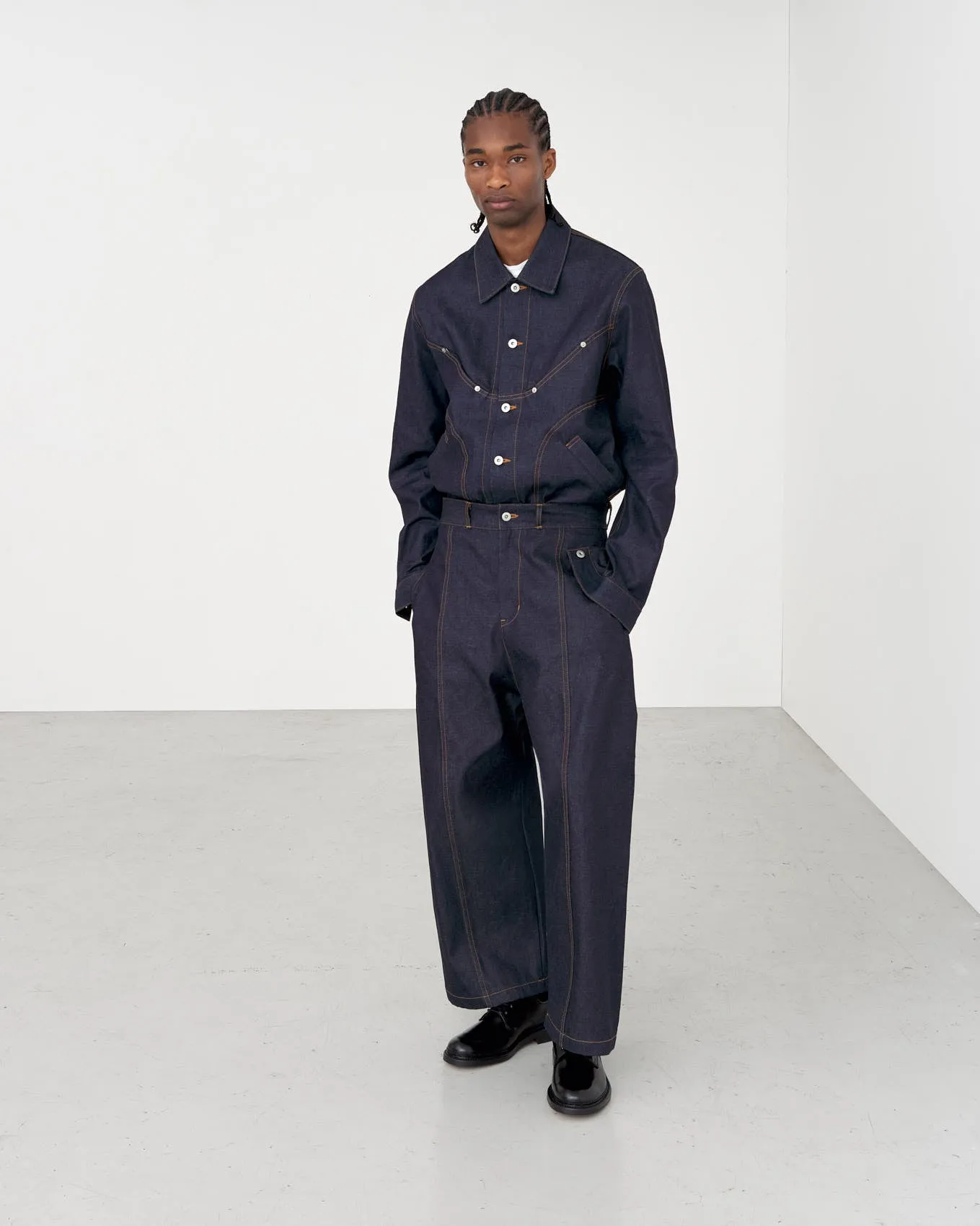 Welt Trouser Denim - Raw Indigo sold by Sage Nation product image thumbnail 4