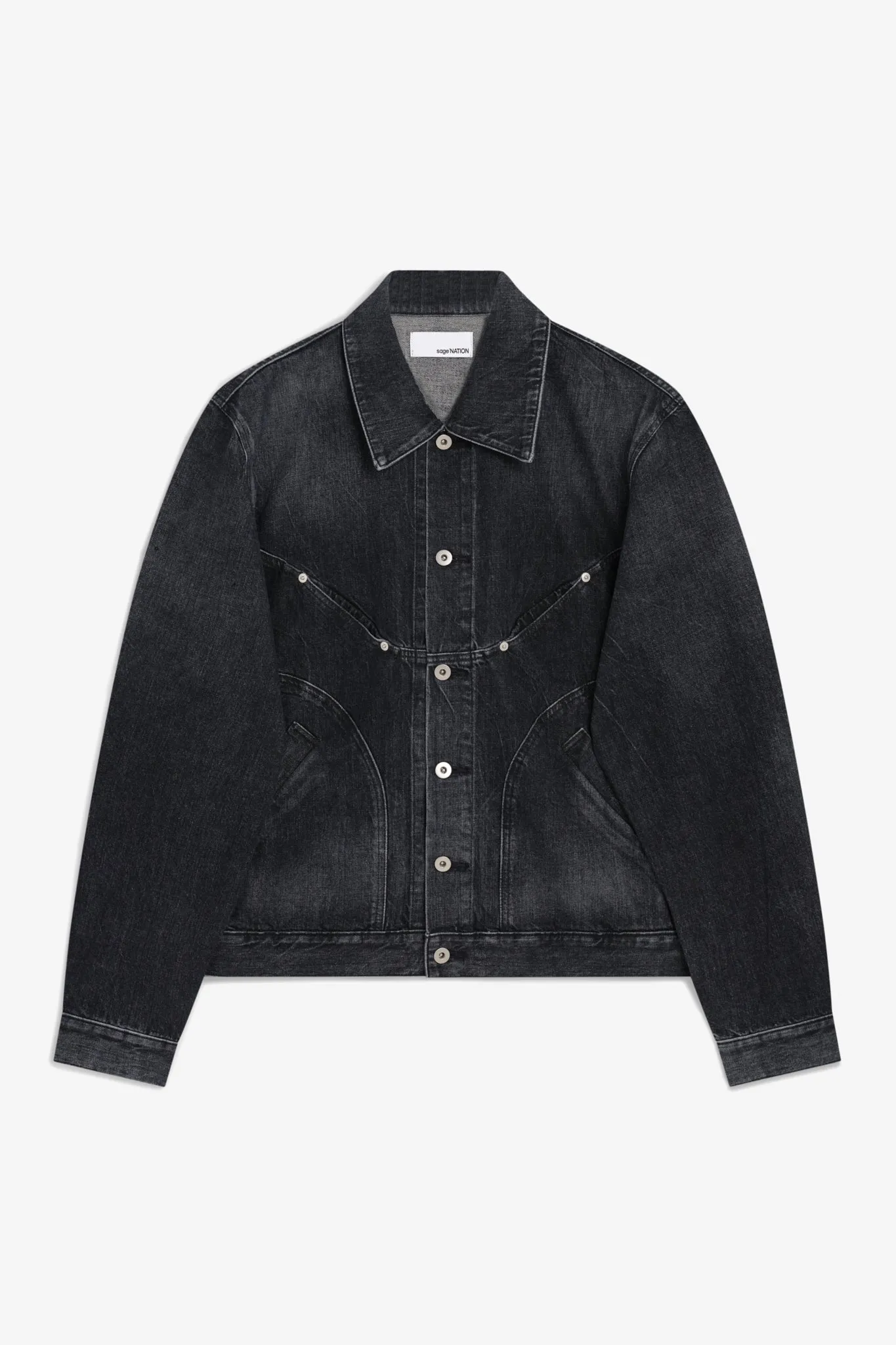 Denim Jiji Jacket - Black Wash sold by Sage Nation