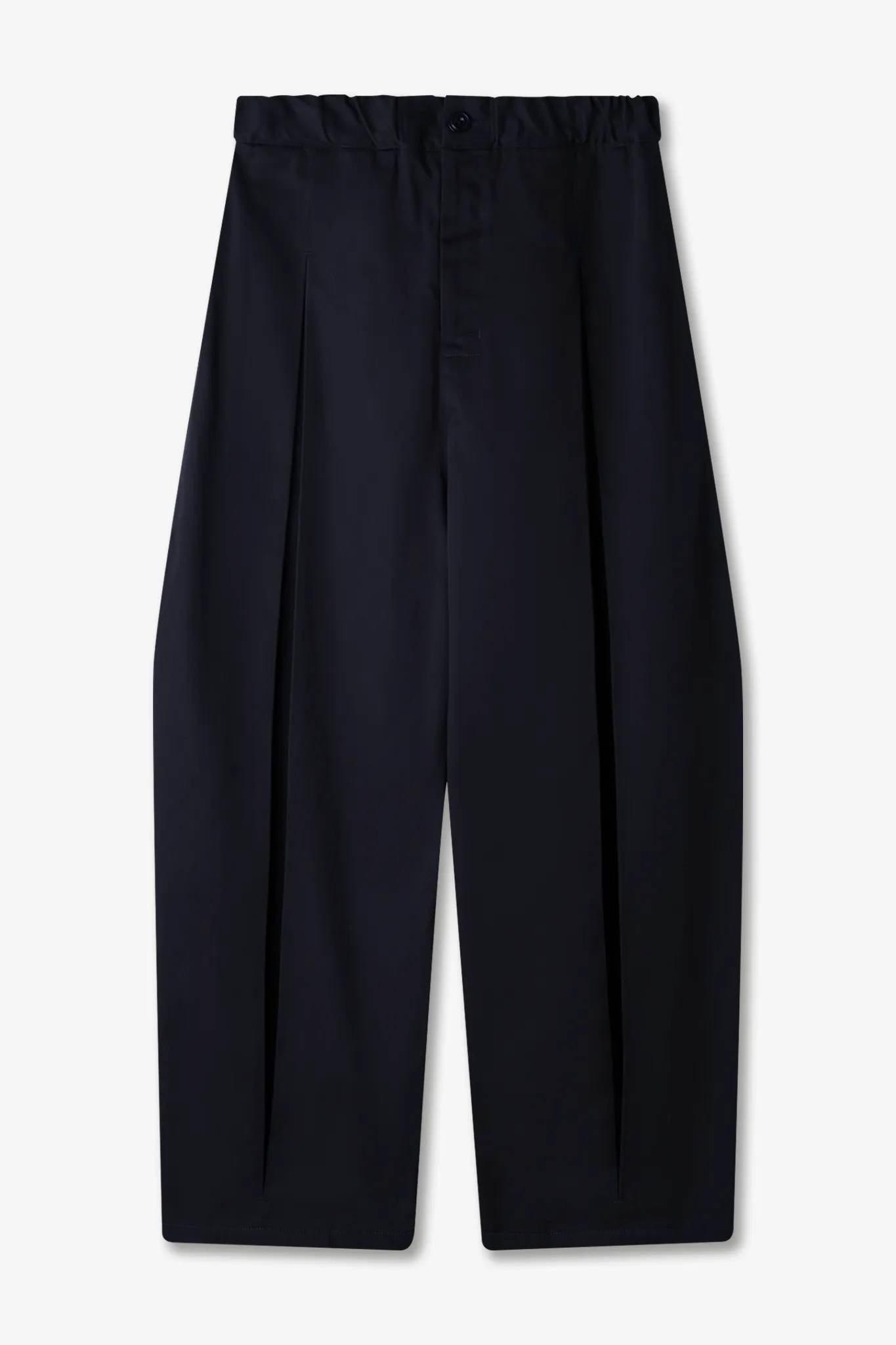 Box Pleat Trouser - Navy sold by Sage Nation