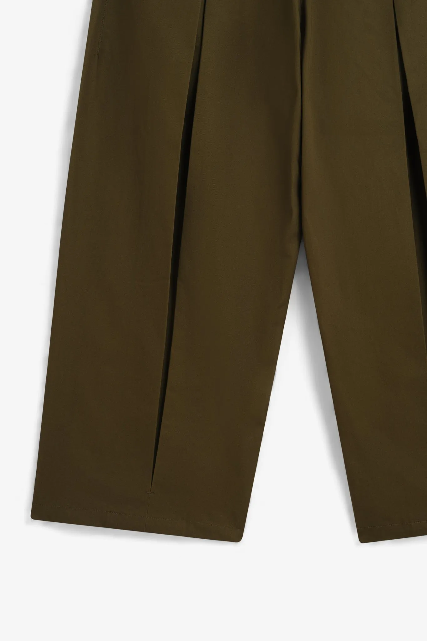 Box Pleat Trouser - Khaki Green sold by Sage Nation product image thumbnail 3