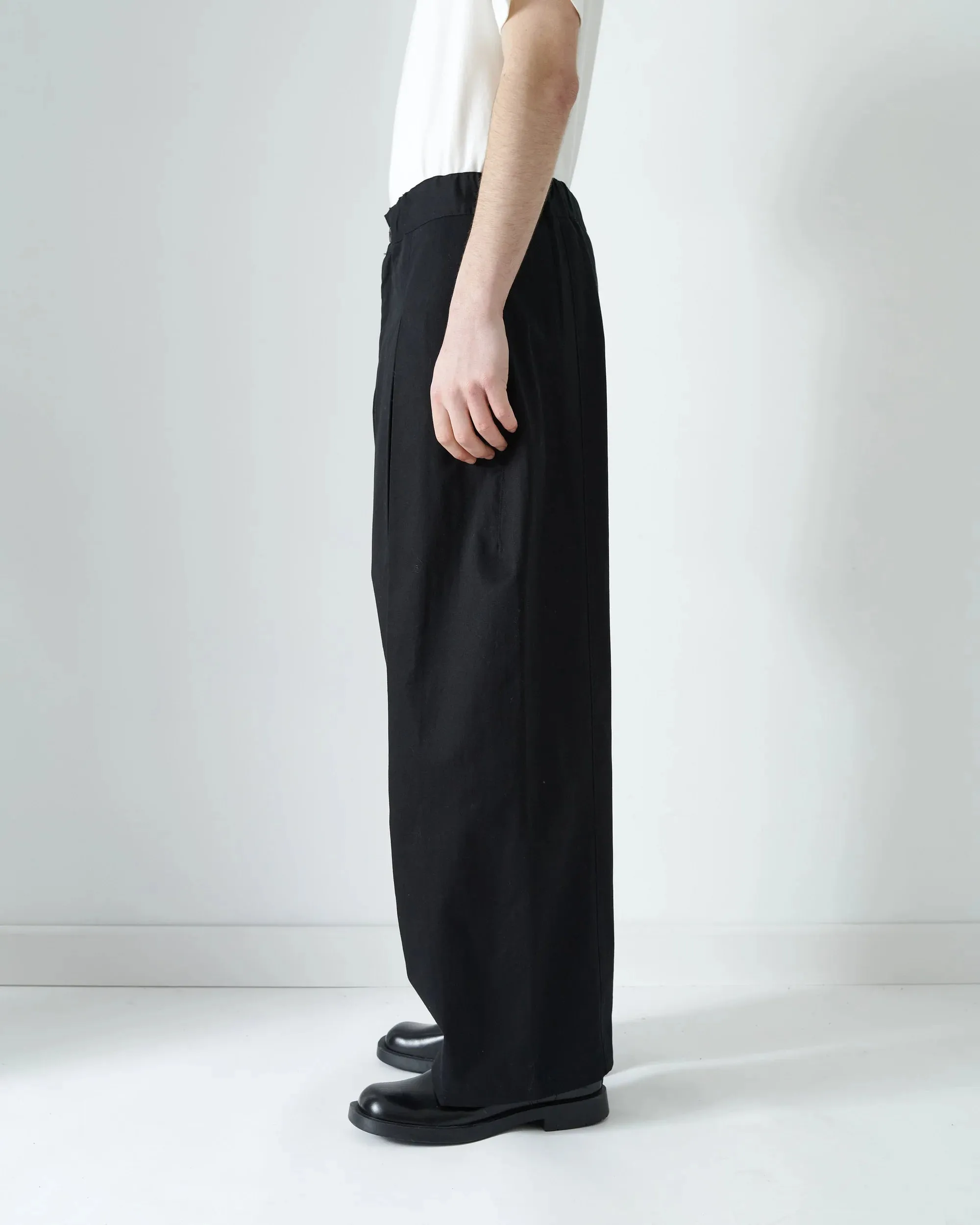 Box Pleat Trouser - Black sold by Sage Nation product image thumbnail 4