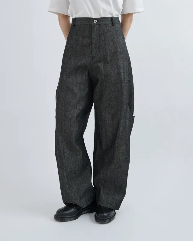 AW26 Malay Trouser Denim (Unisex) - Raw Black sold by Sage Nation
