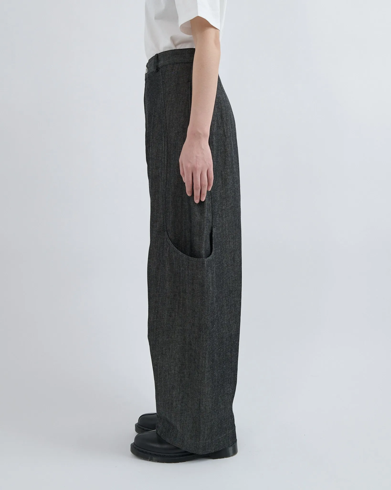 AW26 Malay Trouser Denim (Unisex) - Raw Black sold by Sage Nation product image thumbnail 3