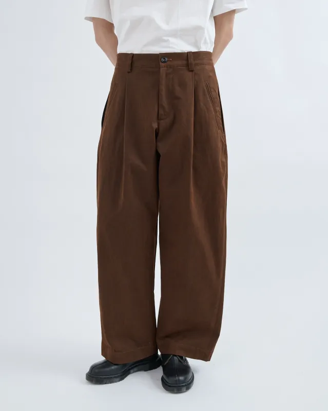 Newport Trouser - Bark Brown sold by Sage Nation