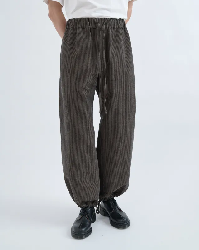Siesta Trouser - Brown/Navy Stripe made by Sage Nation