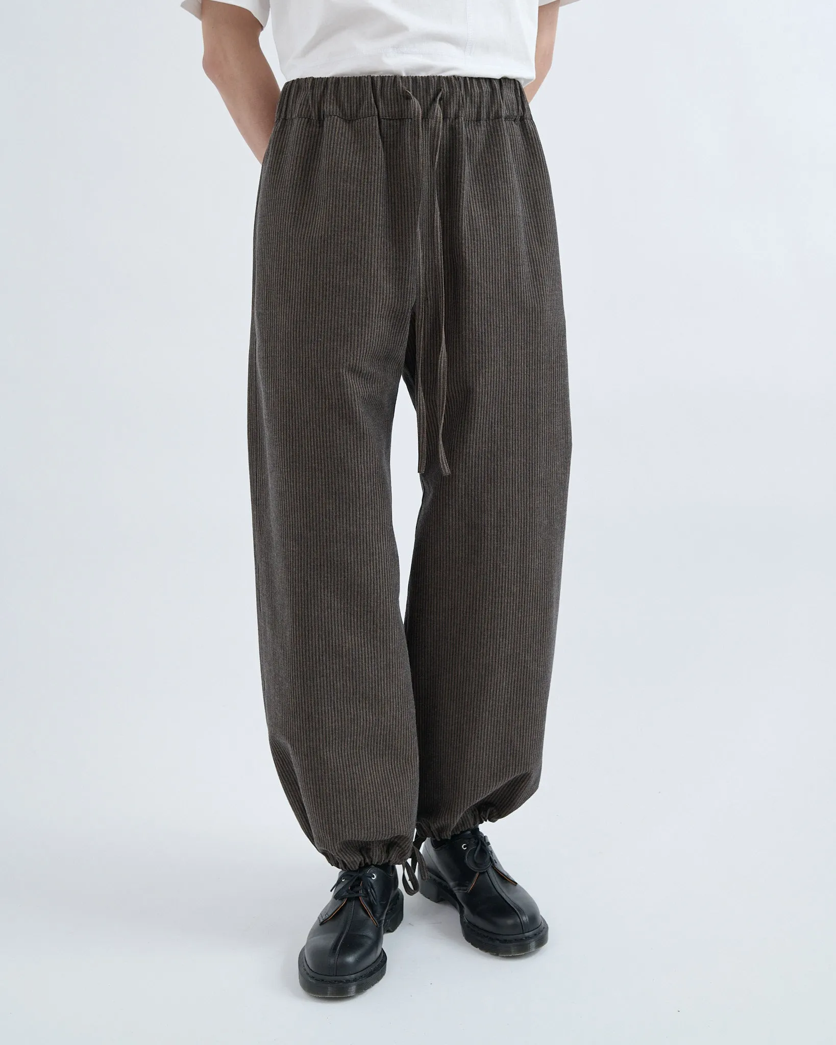 Siesta Trouser - Brown/Navy Stripe sold by Sage Nation