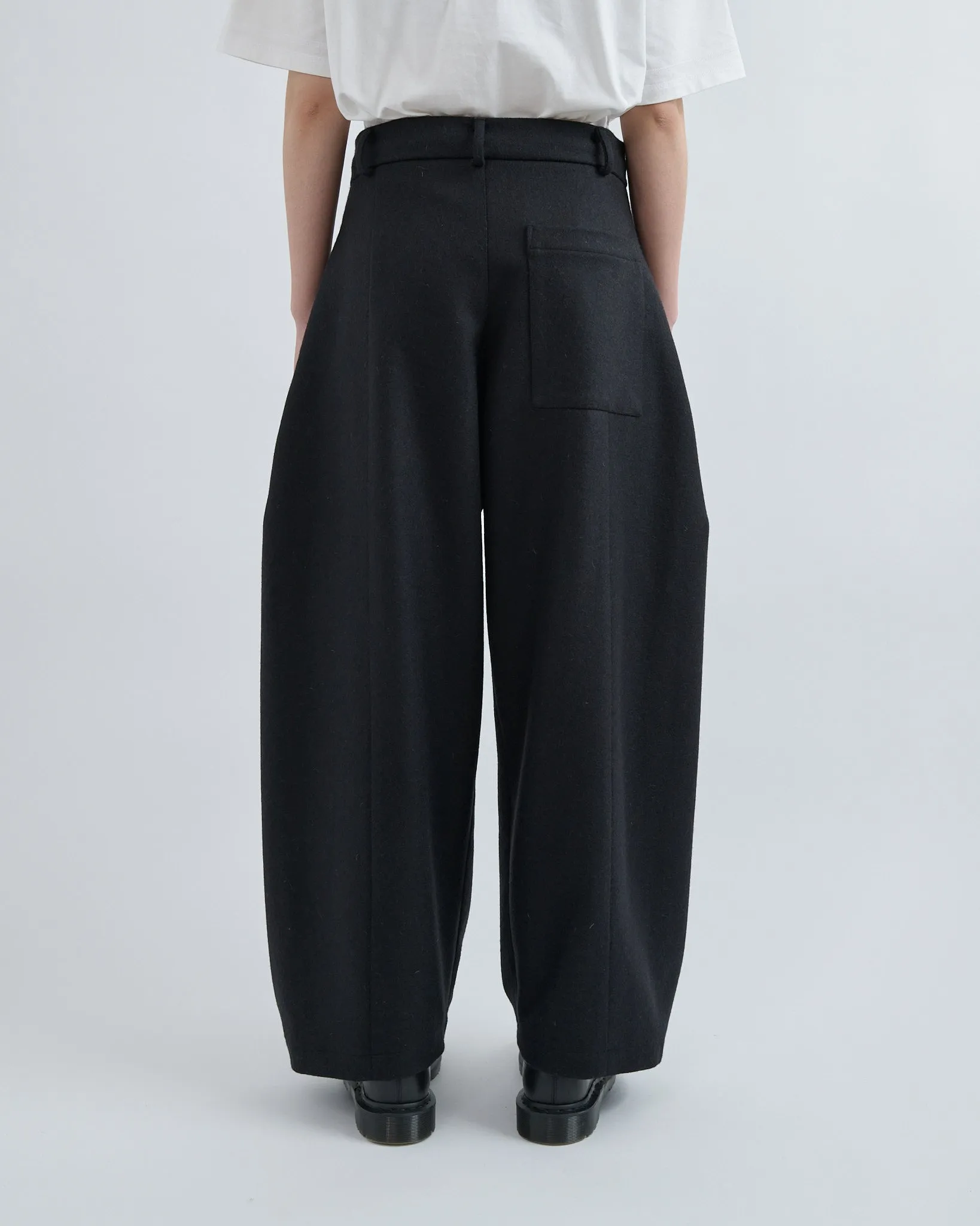 AW26 Box Pleat Trouser Wool - Black sold by Sage Nation product image thumbnail 4