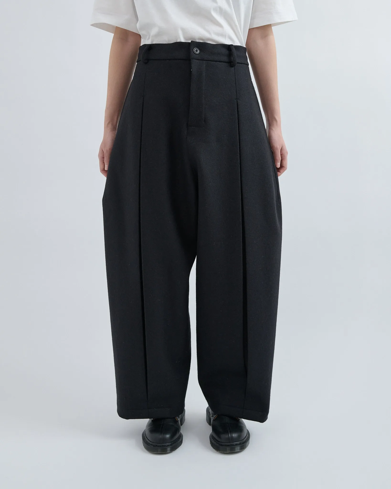 AW26 Box Pleat Trouser Wool - Black sold by Sage Nation product image thumbnail 2