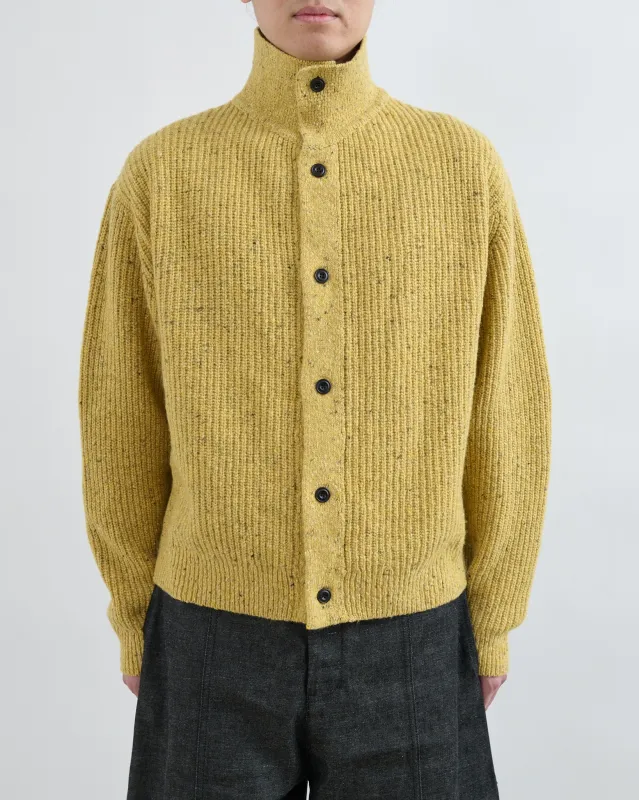 AW26 Wiral Cardigan - Speckled Mustard sold by Sage Nation