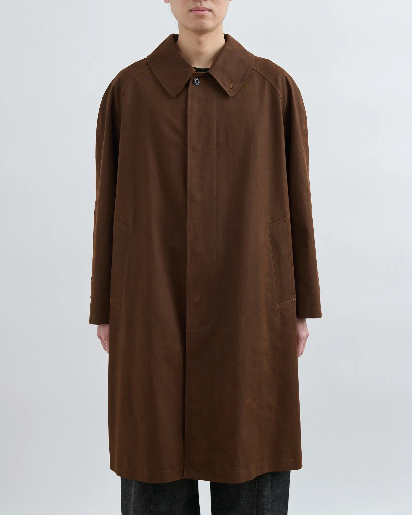 AW26 Westminster Overcoat - Bark Brown sold by Sage Nation