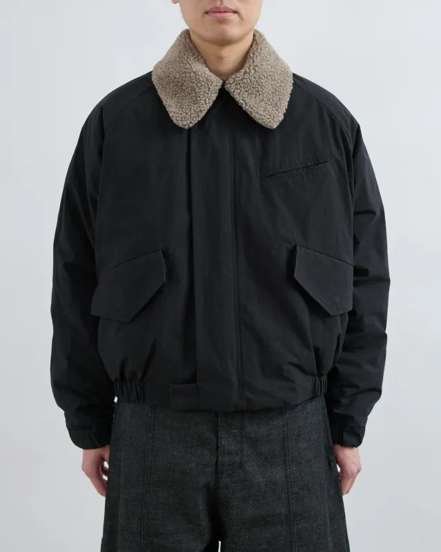 AW26 Toya Bomber - Dark Navy made by Sage Nation