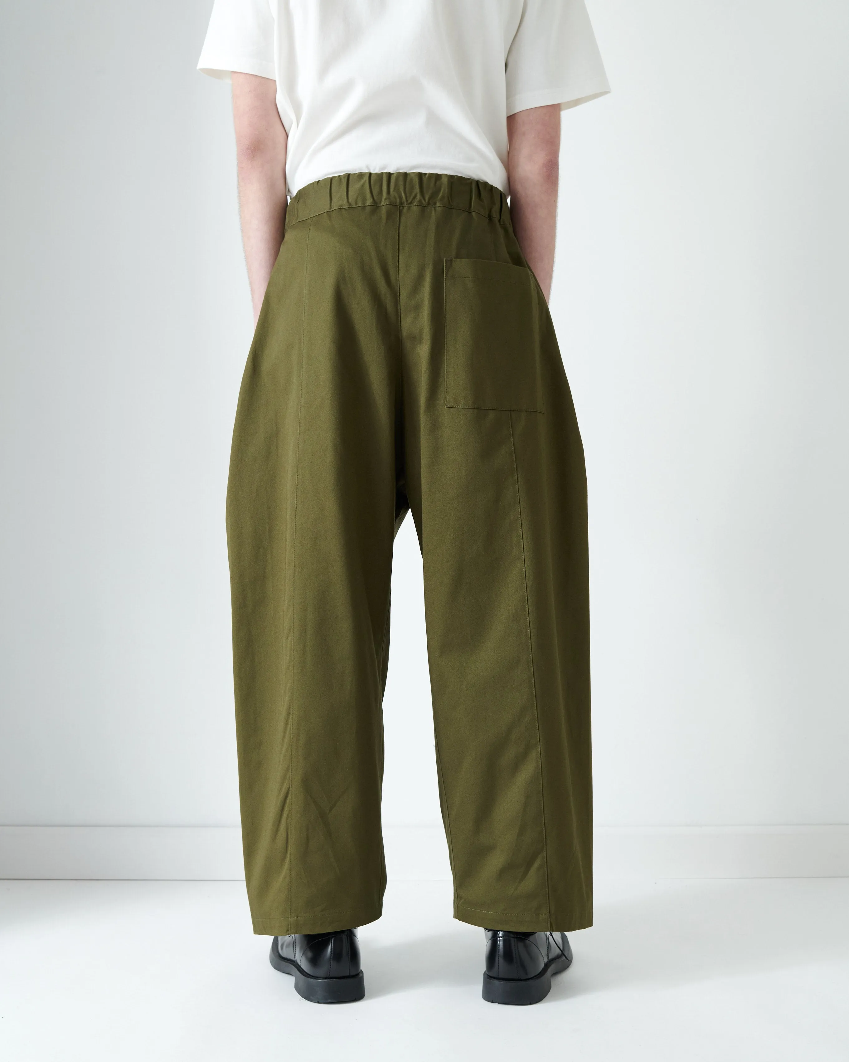 AW26 Box Pleat Trouser (Unisex) - Khaki Green sold by Sage Nation product image thumbnail 3