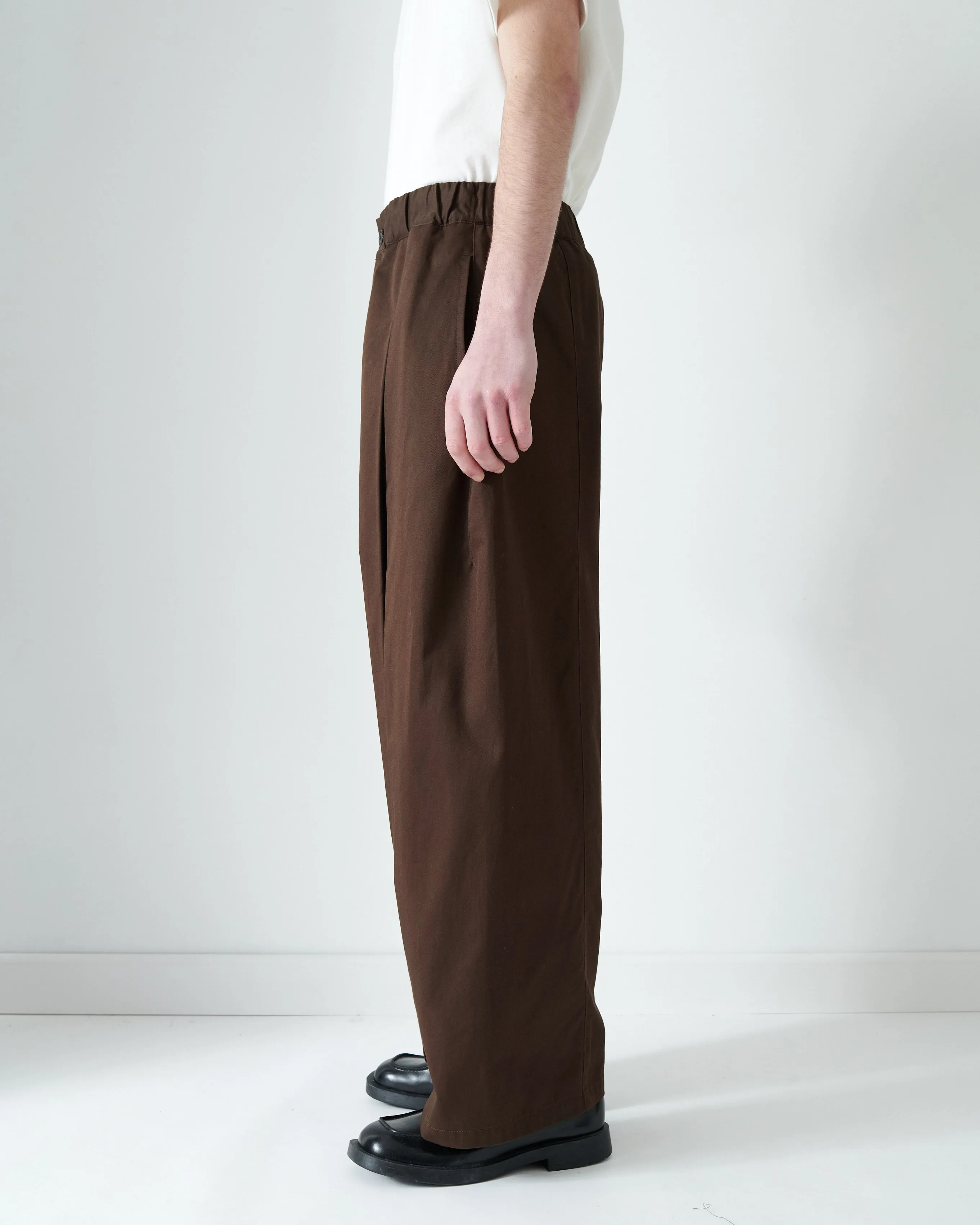 AW26 Box Pleat Trouser (Unisex) - Coffee Brown sold by Sage Nation product image thumbnail 4