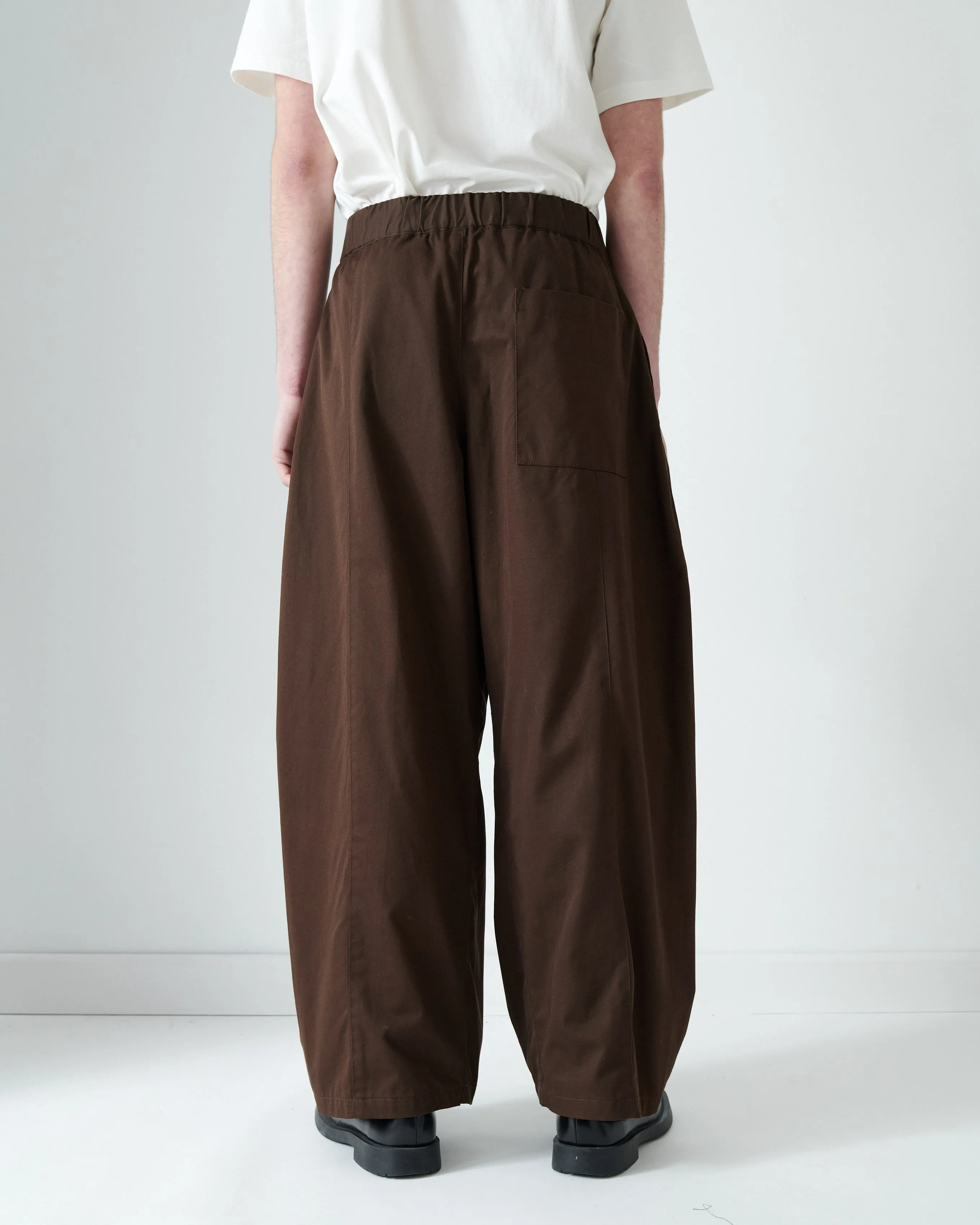 AW26 Box Pleat Trouser (Unisex) - Coffee Brown sold by Sage Nation product image thumbnail 5