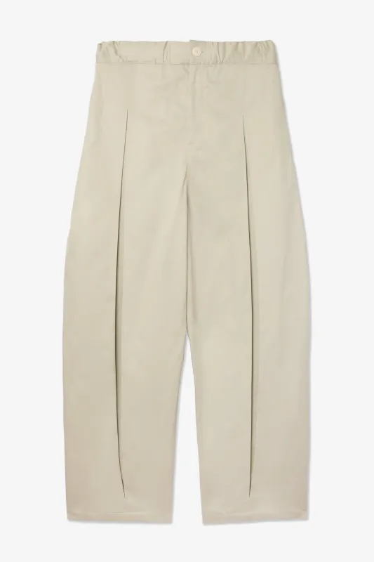 Box Pleat Trouser - Ivory sold by Sage Nation
