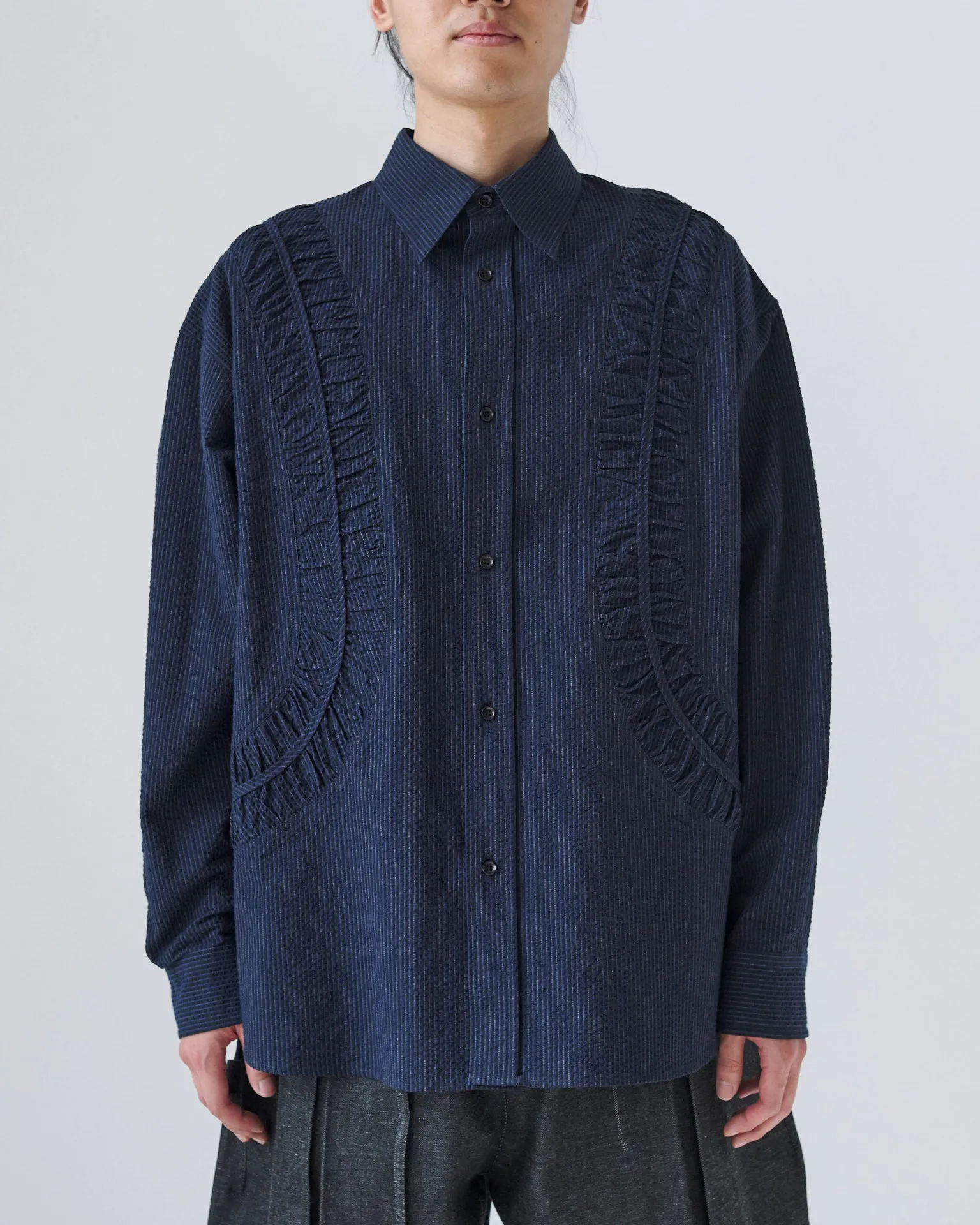 Fossil LS Shirt - Indigo Stripe sold by Sage Nation product image thumbnail 3