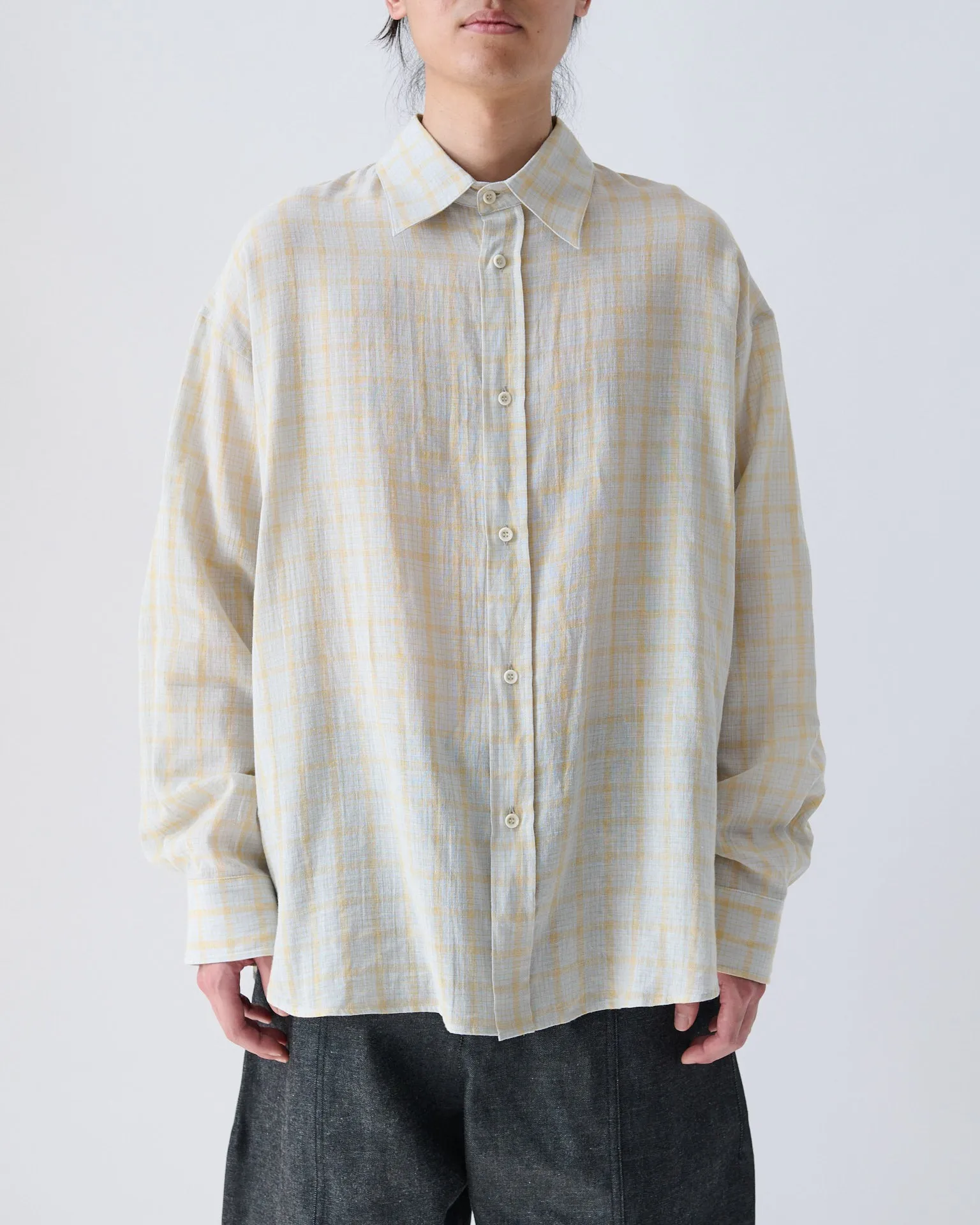 Chisholm Shirt - Powder Blue Check sold by Sage Nation product image thumbnail 3