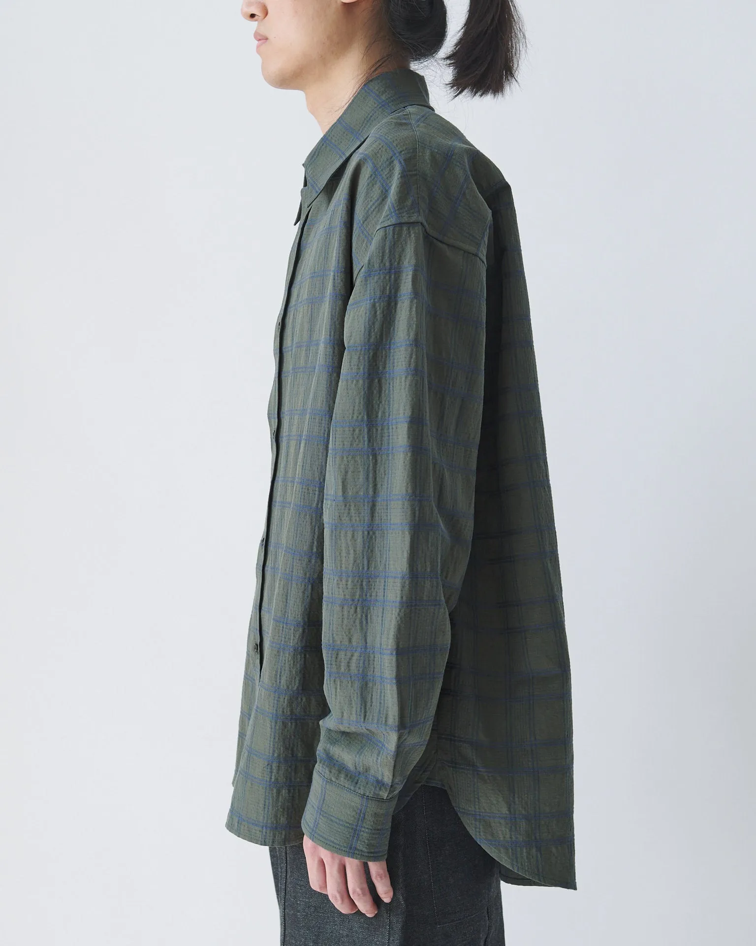 Chisholm Shirt - Harbour Grey Check sold by Sage Nation product image thumbnail 4