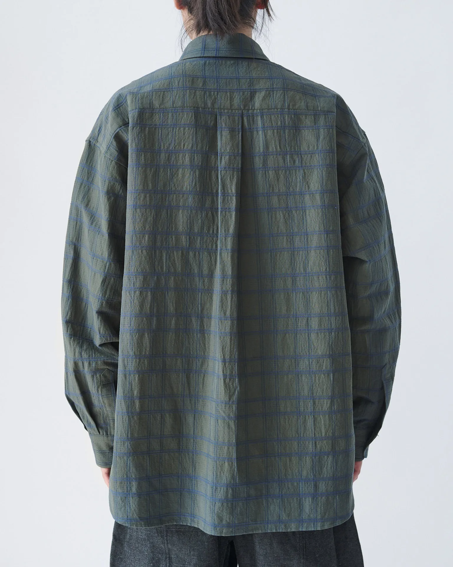 Chisholm Shirt - Harbour Grey Check sold by Sage Nation product image thumbnail 5